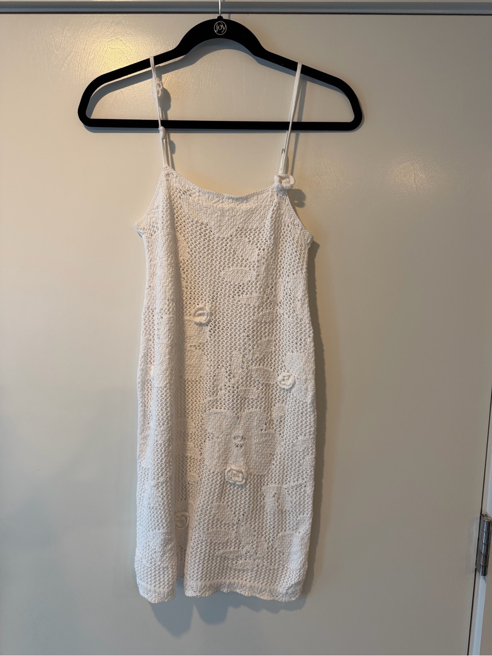 Wild Fable - White Crochet Slip Dress / Coverup with Spaghetti Straps